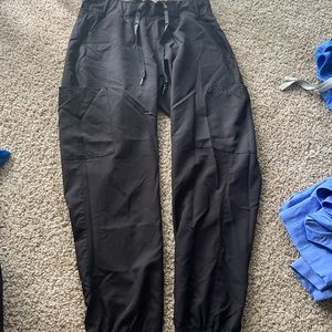 Black jogger scrub pants